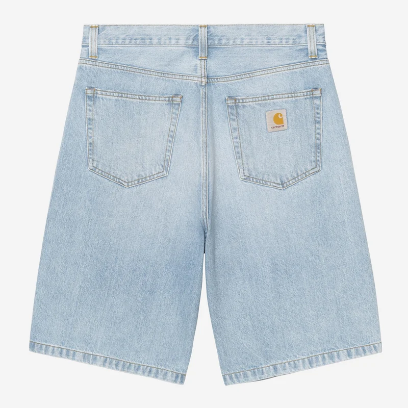 Carhartt WIP Herr Landon Denimshorts | Blå Slitna Blekta