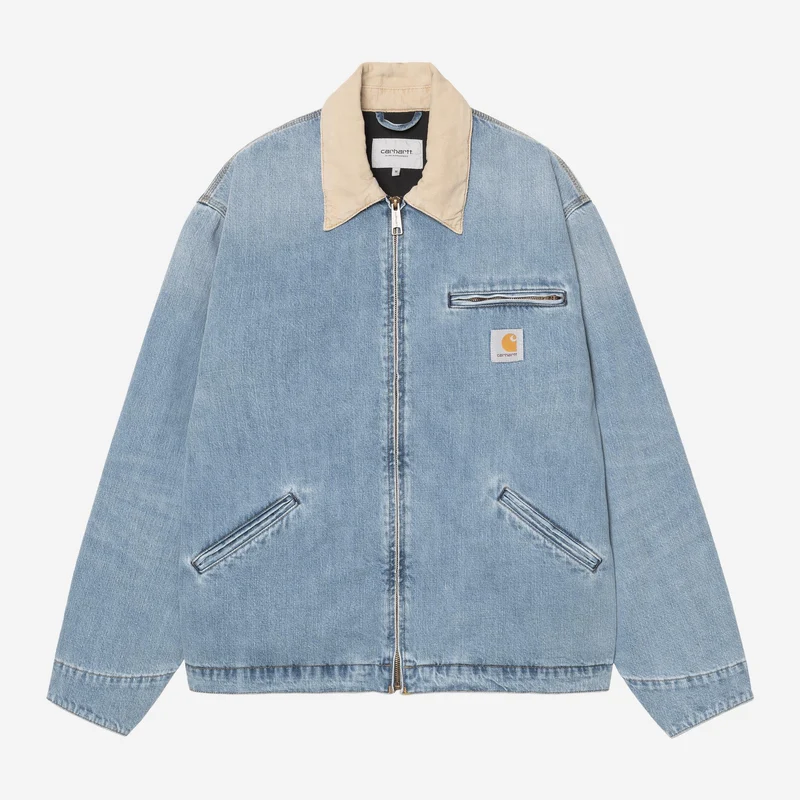 Carhartt WIP Herr OG Detroit Jacka | Blå Dusty Hamilton Brown