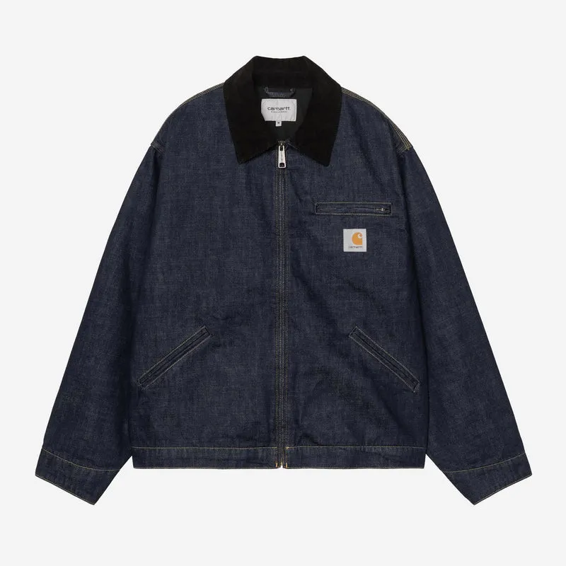 Carhartt WIP Herr OG Detroit Jacka | Blå Svart Sköljd