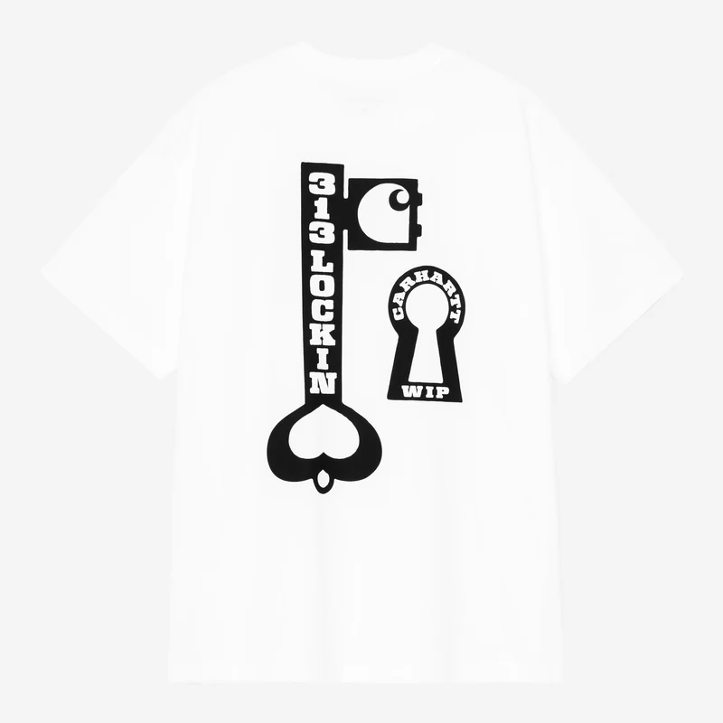 Carhartt WIP Herr T-shirt med tryck | Vit