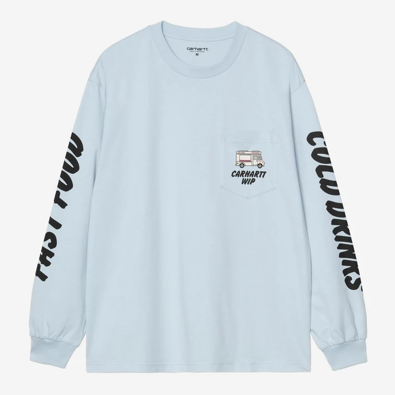 Carhartt WIP Herr Långärmad T-shirt med Kalla Drycker | Icaria