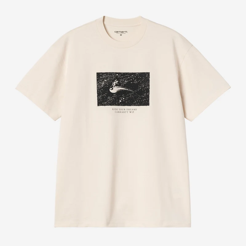 Carhartt WIP Herr T-shirt med "Ride Your Dreams"-motiv | Naturfärgad