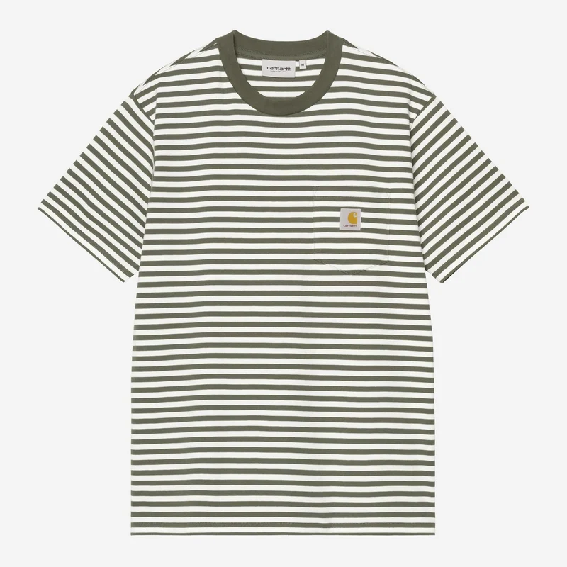 Carhartt WIP Herr Erza Pocket T-shirt | Leaf Wax