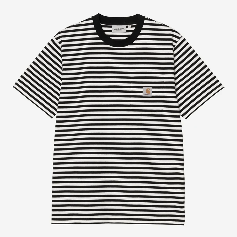 Carhartt WIP Herr Erza Pocket T-shirt | Svart vaxad