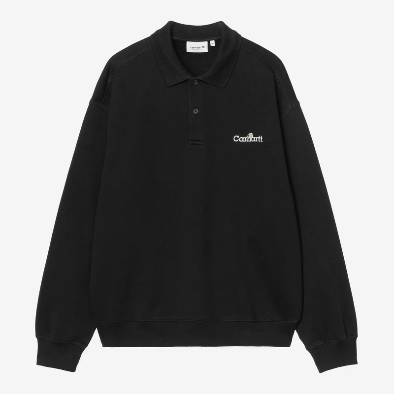 Carhartt WIP Herr WIP Label Pikétröja | Svart