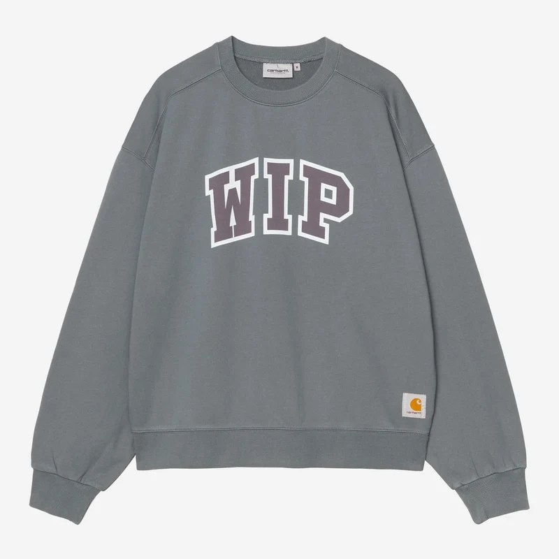 Carhartt WIP Herr WIP III Sweatshirt | Mysig blå kraftig stentvättad