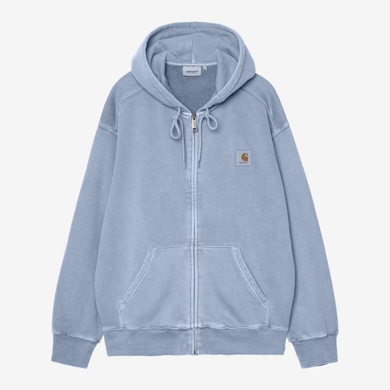 Carhartt WIP Nelson-jacka med huva för män | Mjuk blå