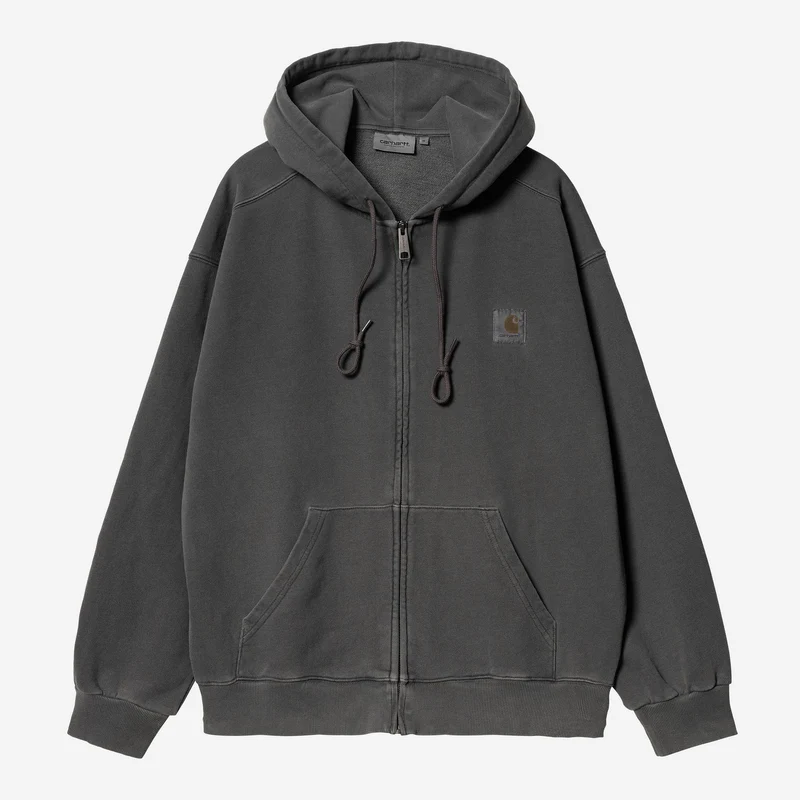 Carhartt WIP Nelson-jacka med huva för män | Svart