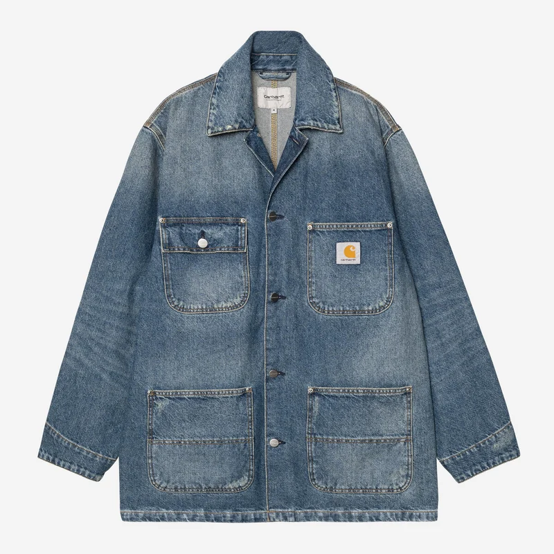 Carhartt WIP Aden Chore jacka herr | Blå Grind Wash
