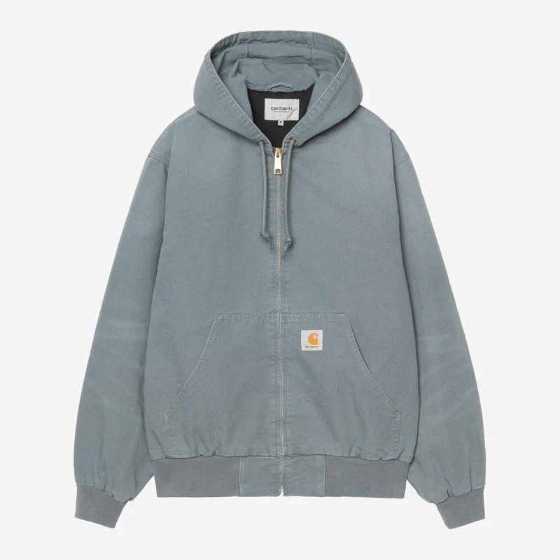 Carhartt WIP Herr OG Active Jacka | Mysig blå stencanvas