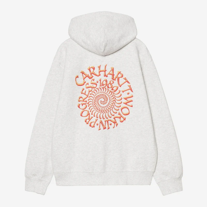 Carhartt WIP Herr Spiral Hoodie | Ash Heather