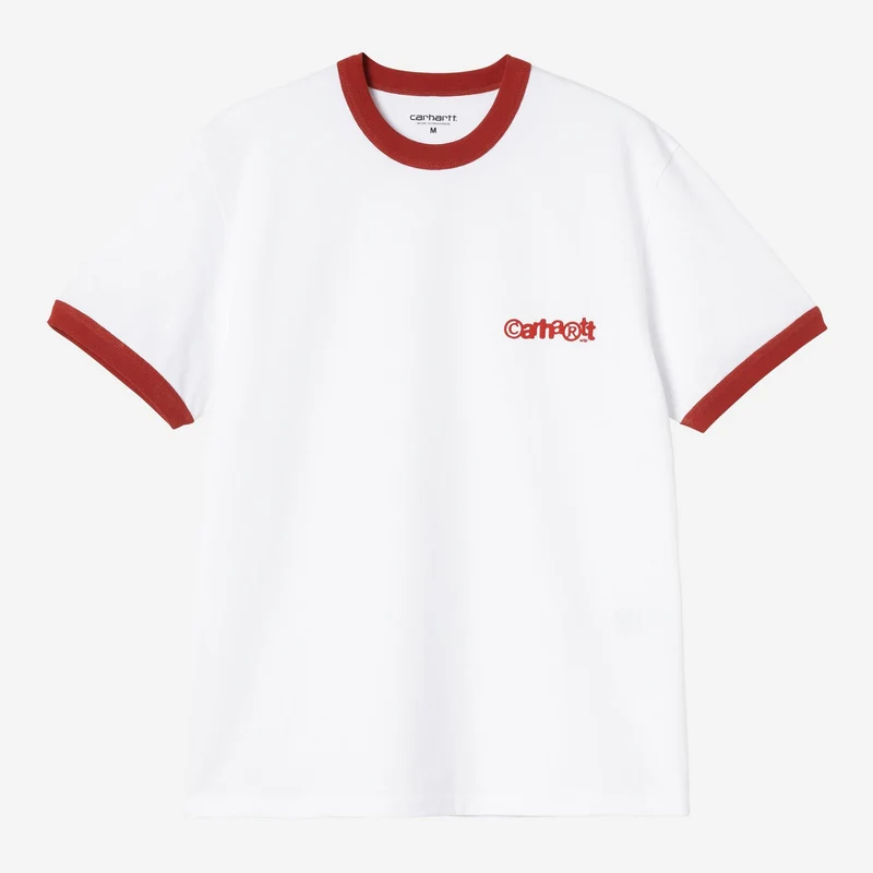 Carhartt WIP Herr Ip Ringer T-shirt | Vit