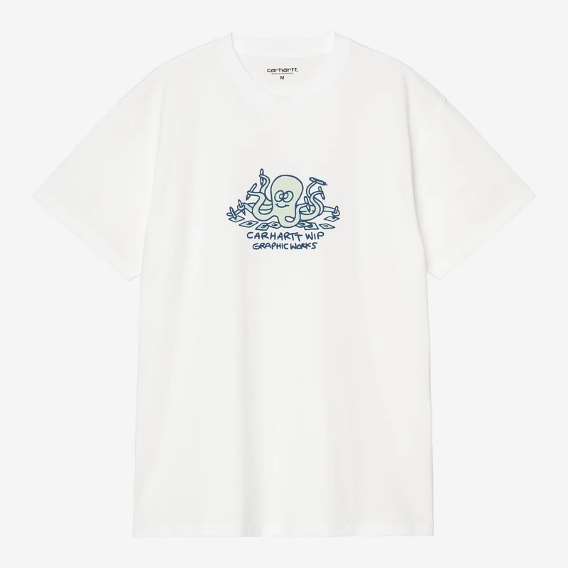 Carhartt WIP Herr T-shirt med Ink Lab-motiv | Vit