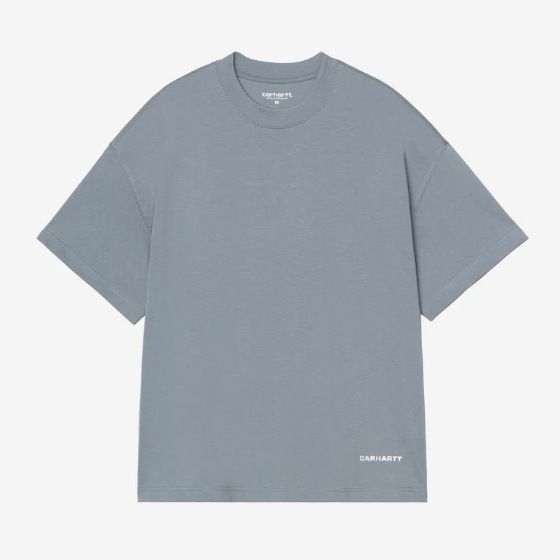 Carhartt WIP Herr Link Script T-shirt | Sammetsblå Vit