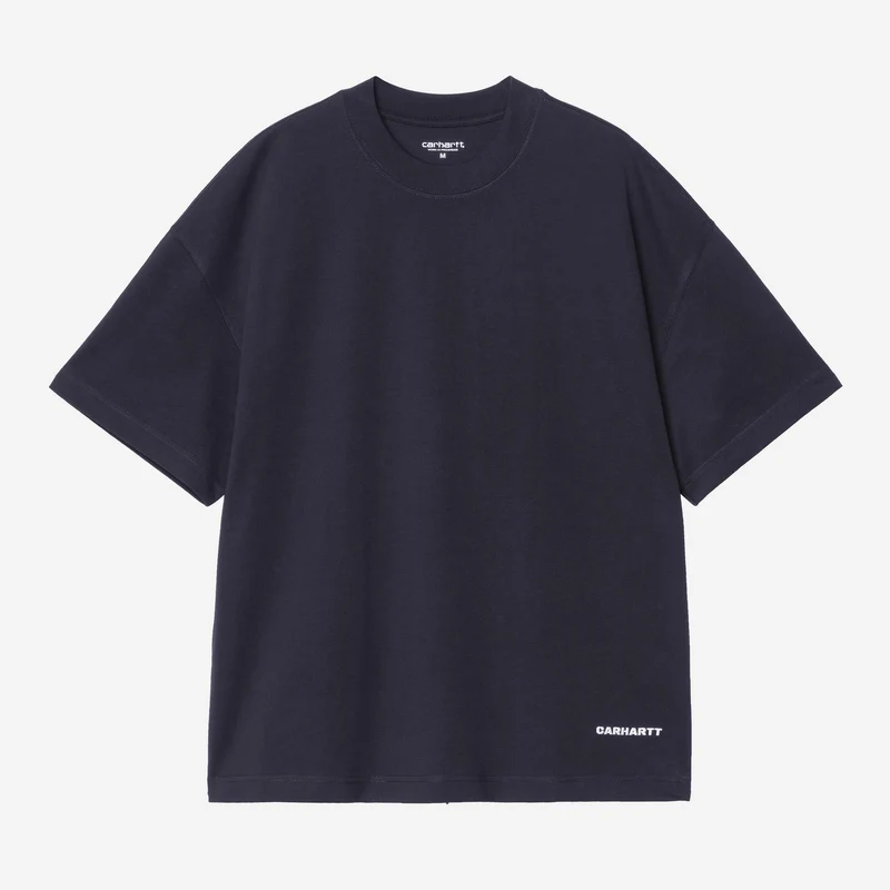 Carhartt WIP Herr T-shirt med tryck | Mörkblå Vit
