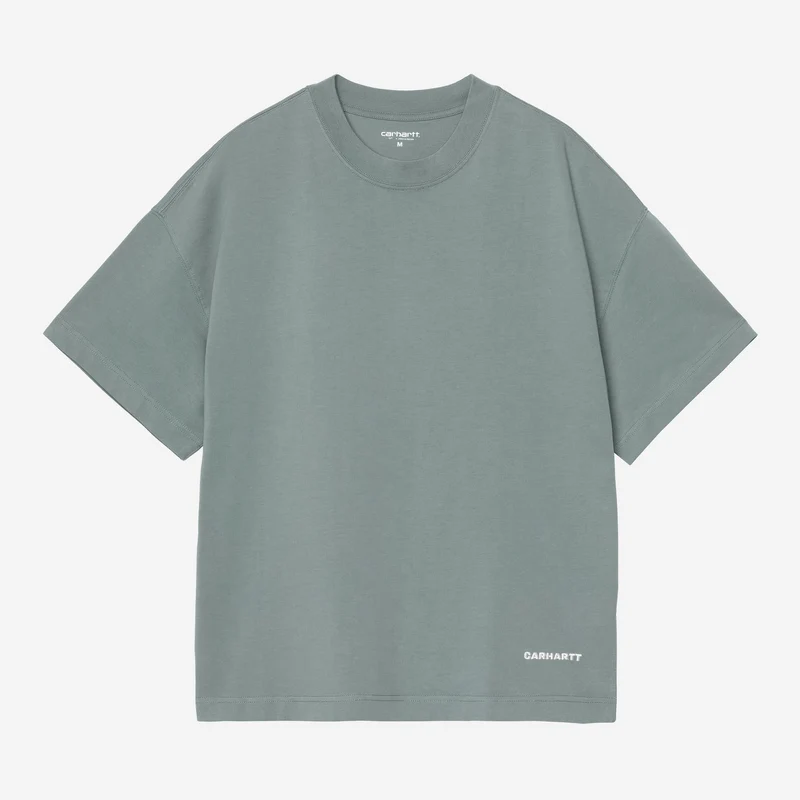 Carhartt WIP Herr Link Script T-shirt | Sammetsgrön Vit