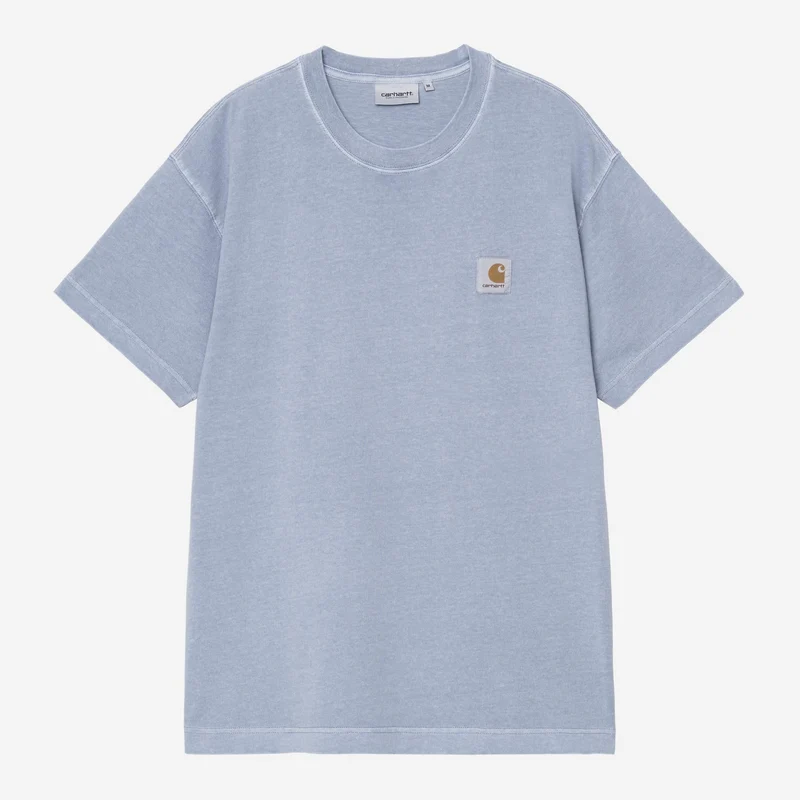 Carhartt WIP Nelson T-shirt för män | Mildblå, plaggfärgad