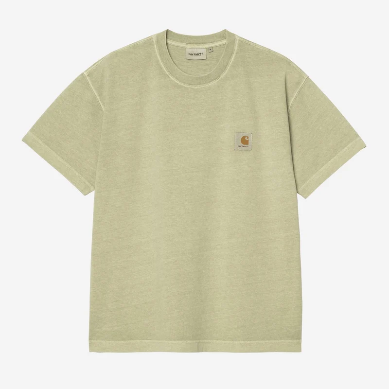 Carhartt WIP Nelson T-shirt för män | Milt grön, plaggfärgad