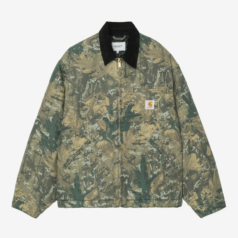 Carhartt WIP Herr OG Detroit Jacka | Camo Kombi Grön