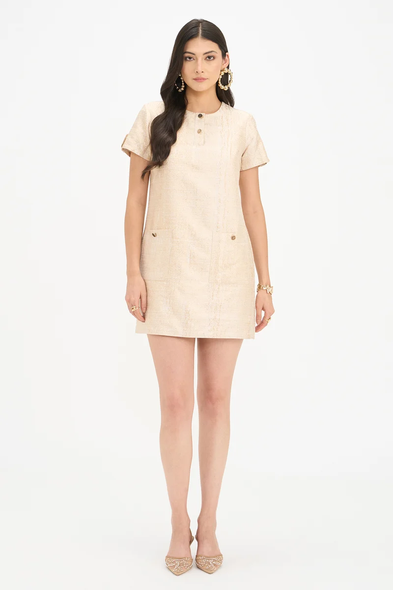 Warlika|100% Viscose Mini Dress