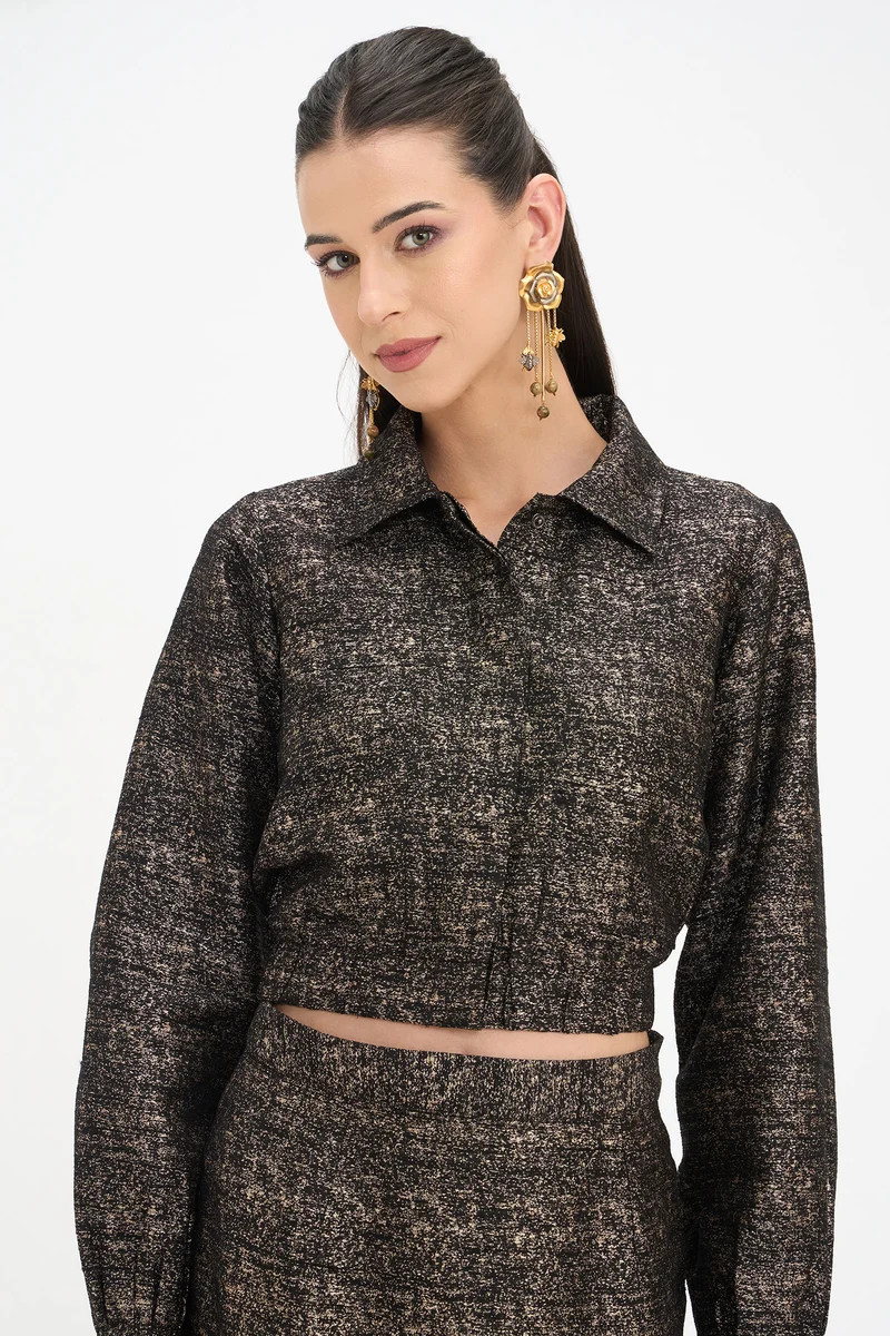 Tanu Jacket|100% Viscose Crop Bomber Jacket