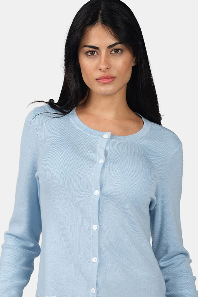 Onda|Viscose Button Down Knit Cardigan