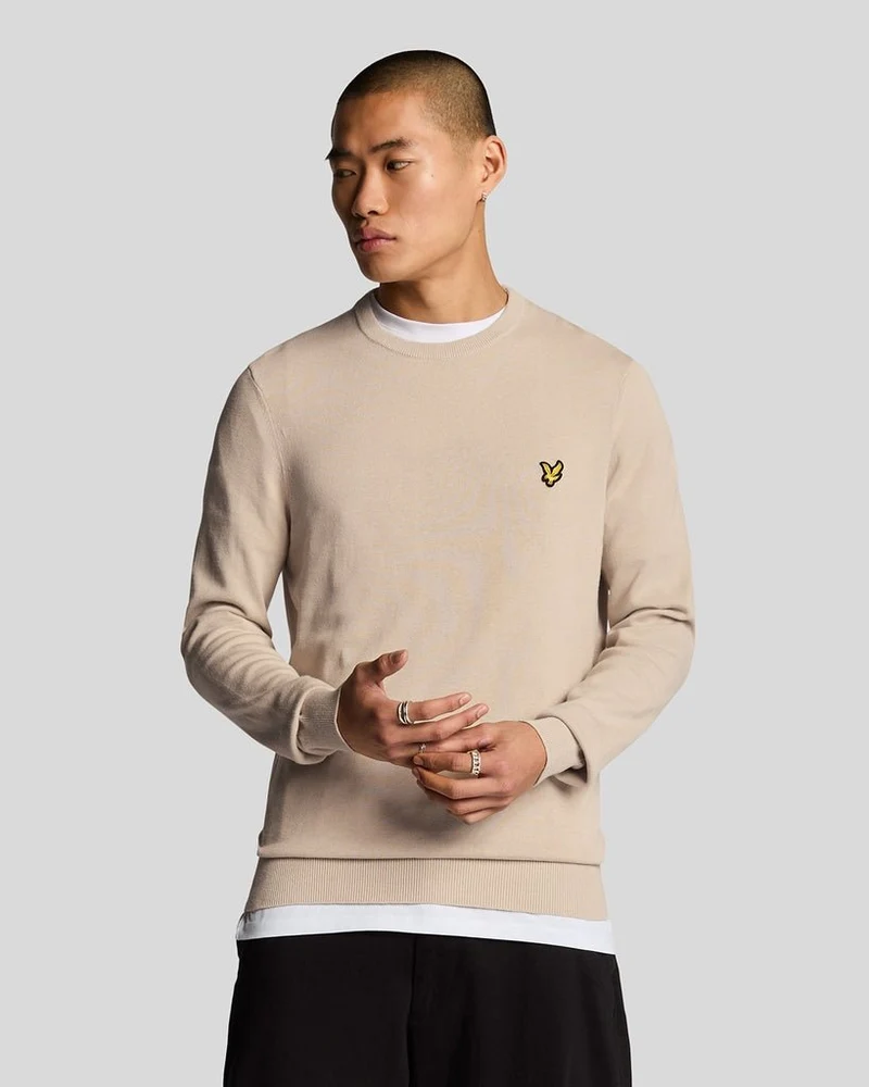 Lyle & Scott Herrtröja i bomull med rund hals | Cove
