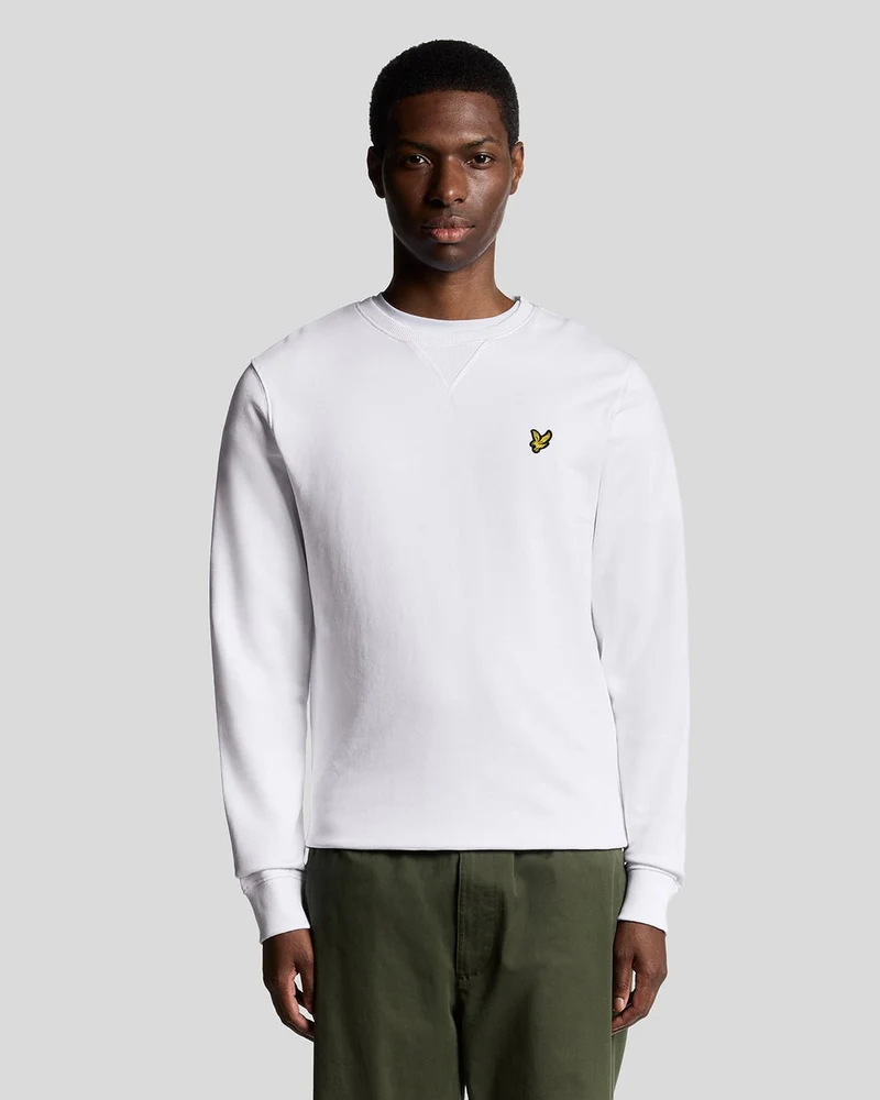 Lyle & Scott Herrtröja med rund hals | Vit