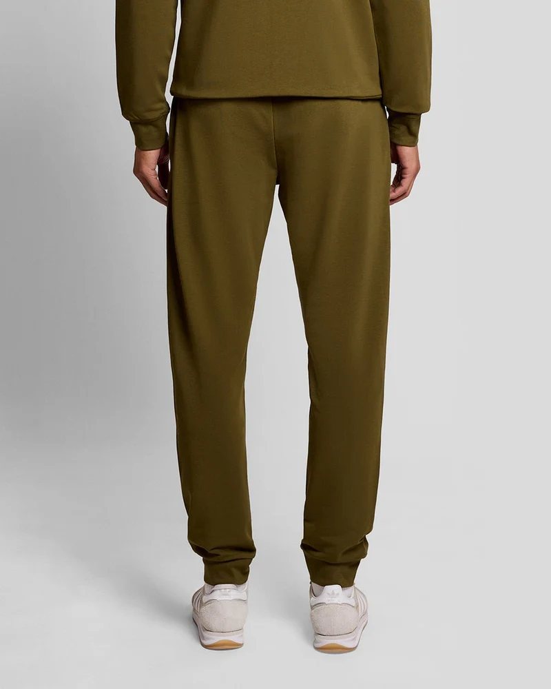 Lyle & Scott Lätta loungejoggingbyxor för män | Olivgrön