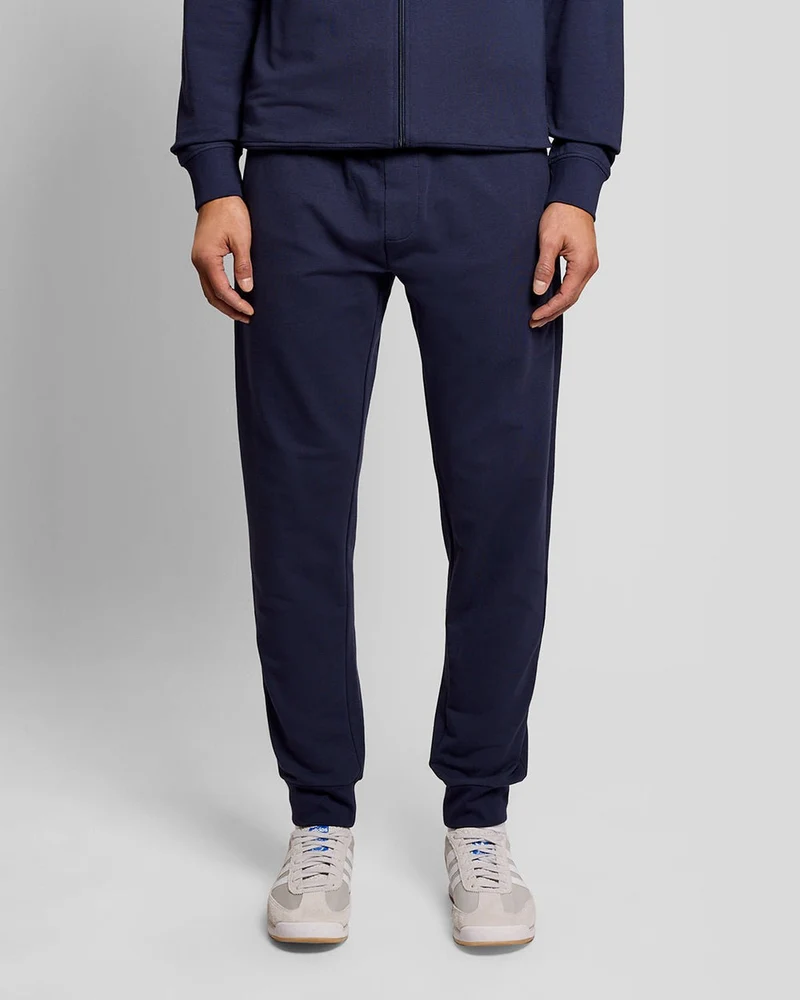 Lyle & Scott Lätta loungejoggingbyxor för män | Marinblå