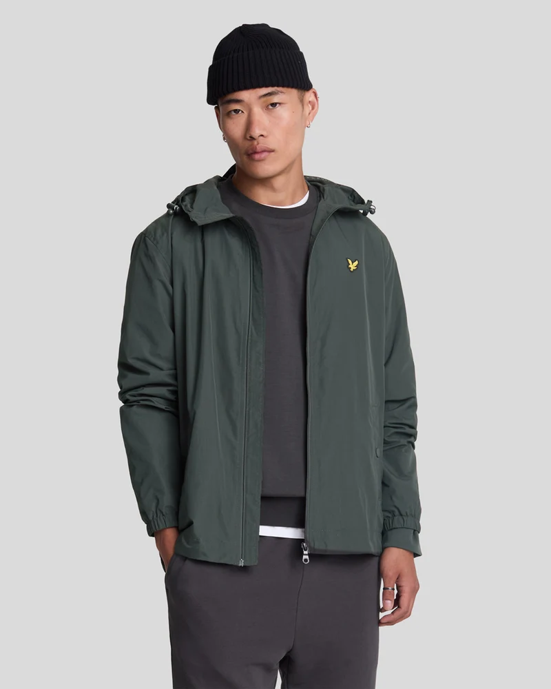 Lyle & Scott Vattentålig huvjacka för män | Gunmetal