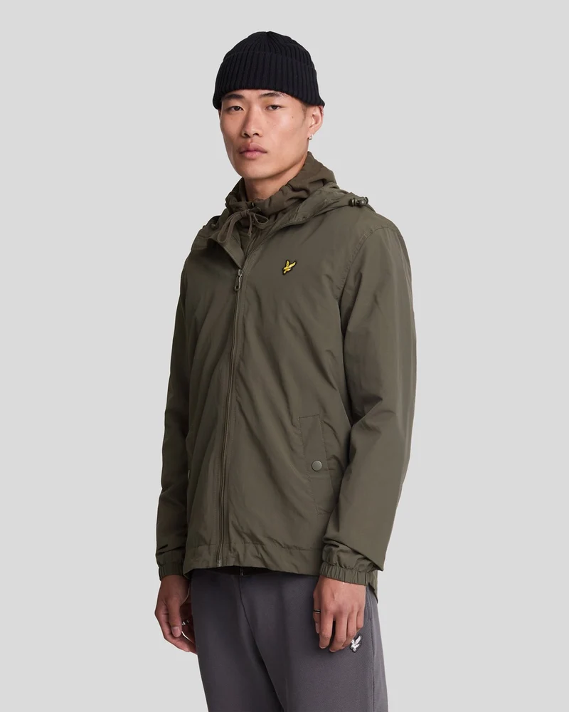 Lyle & Scott Vattentålig huvjacka för män | Olivgrön