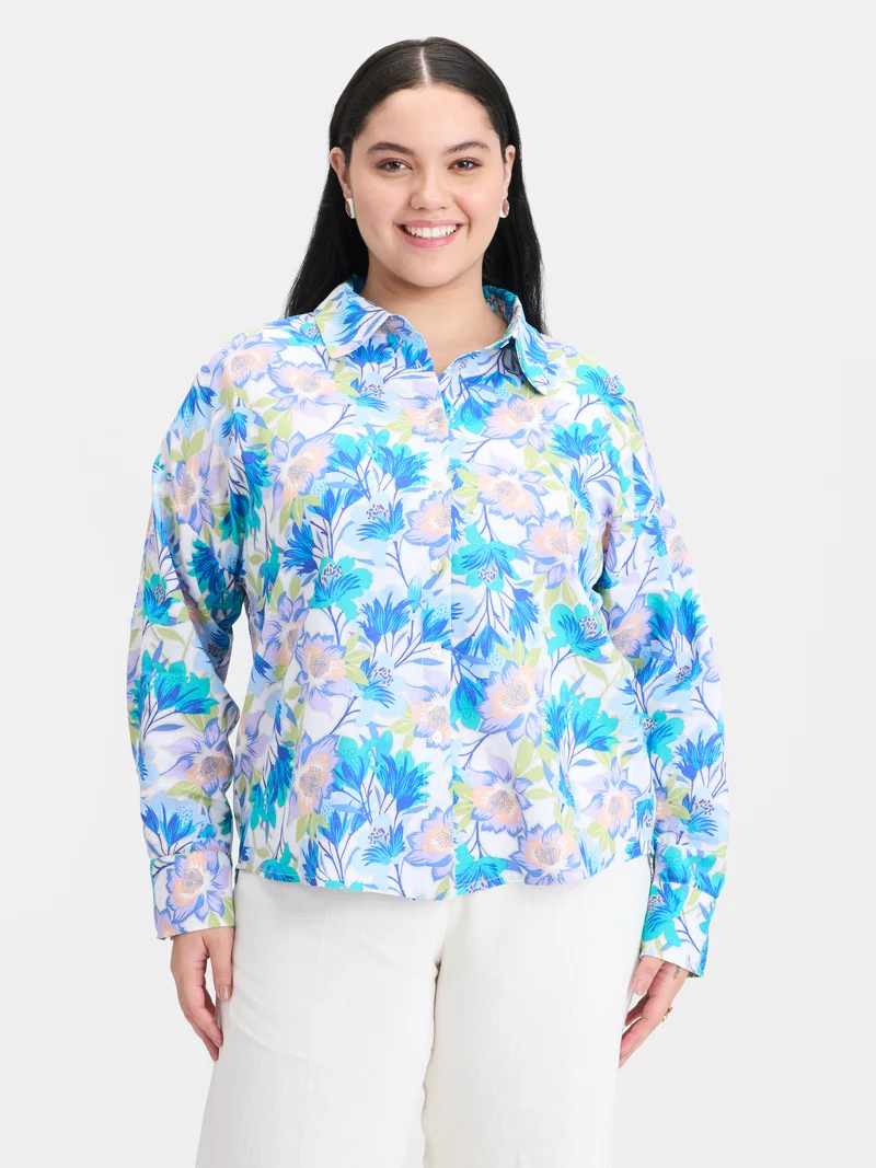 Duba|Linen Printed Button Shirt