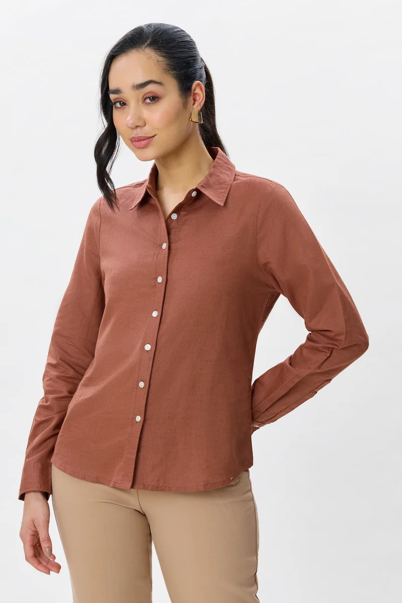 Eryn|Linen Button Down Shirt