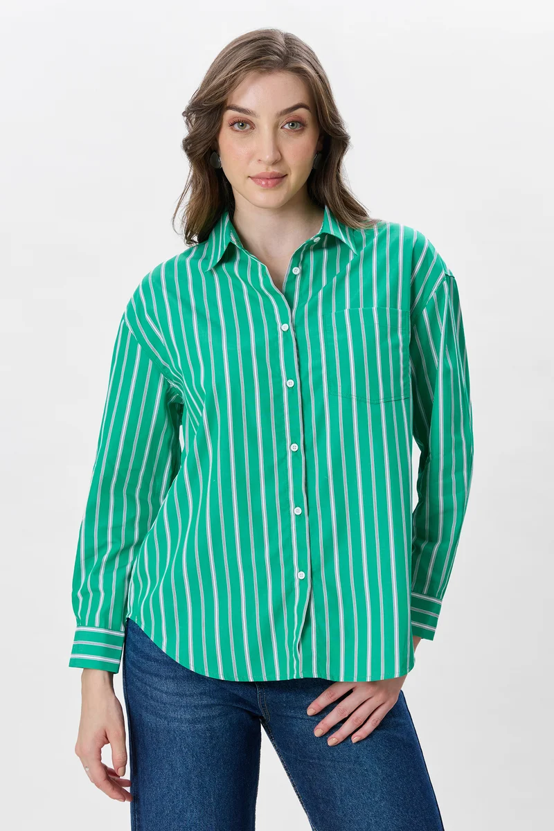 Ismay|100% Cotton Oversized Shirt