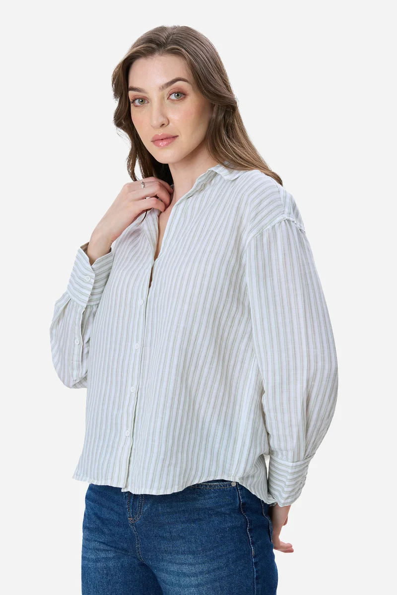Edie|Linen Oversized Shirt