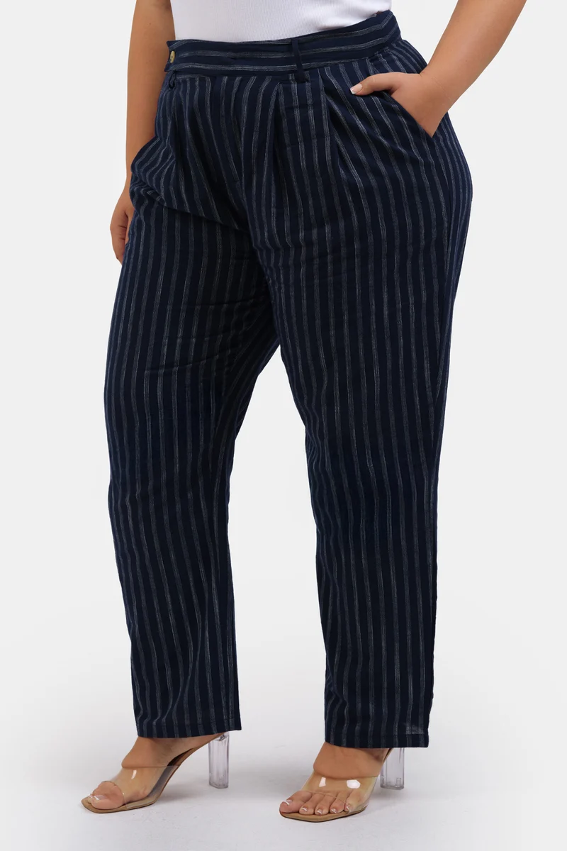 Hatice Pants|100% Cotton Straight Leg Work Trousers