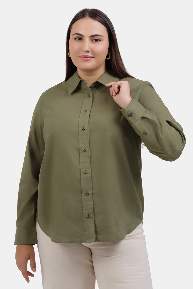Zeynil|Lyocell Button-Down Shirt