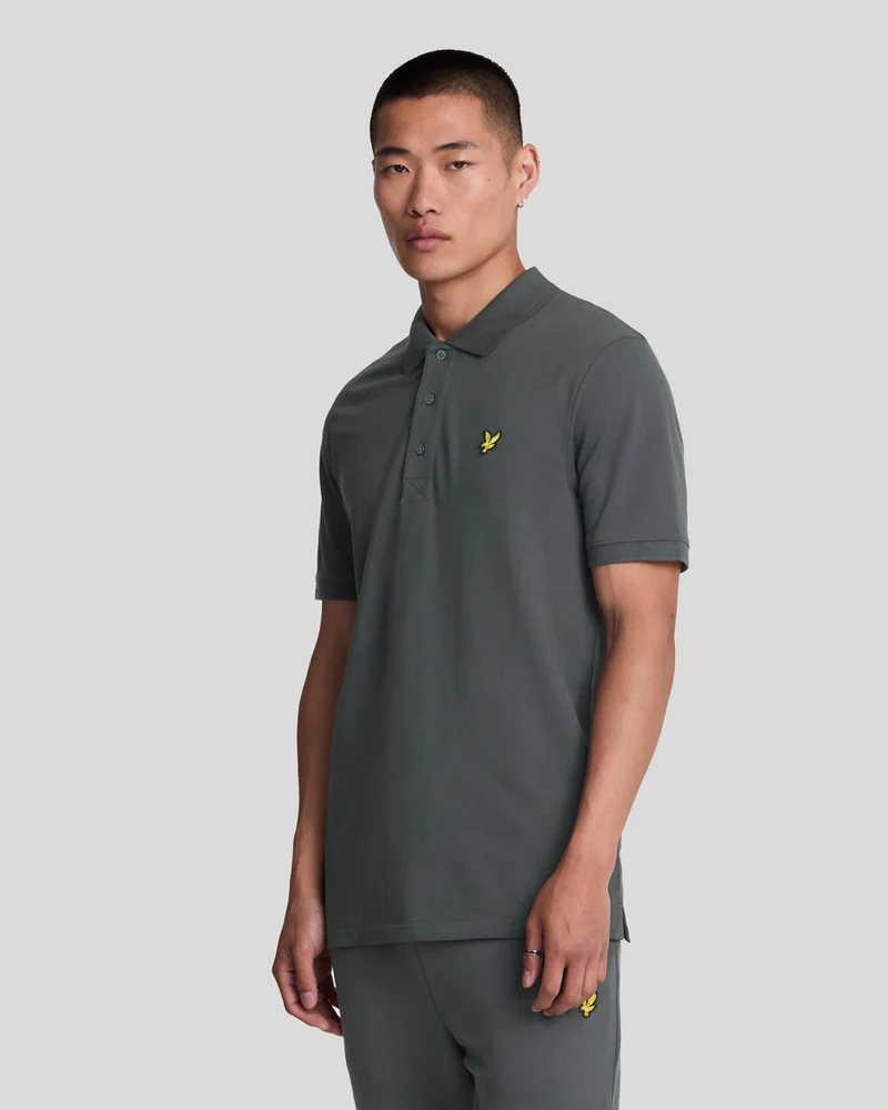 Lyle & Scott Herrbomullspolo | Gunmetal