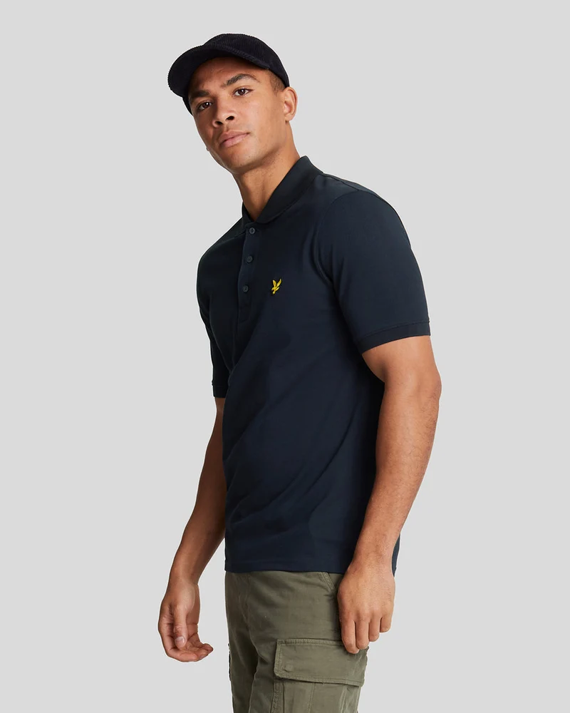 Lyle & Scott Herrbomullspolo | Mörkblå