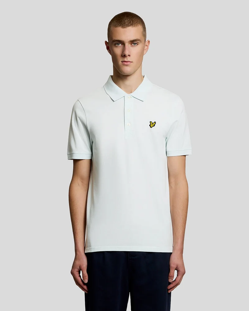 Lyle & Scott Herr Bomullspolo | Blå Is