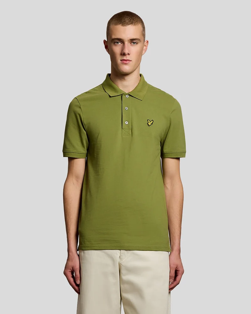Lyle & Scott Herrbomullspolotröja | Buskgrön