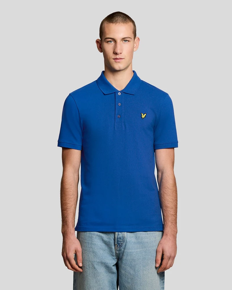 Lyle & Scott Herr Bomullspolo | Lucid Blå