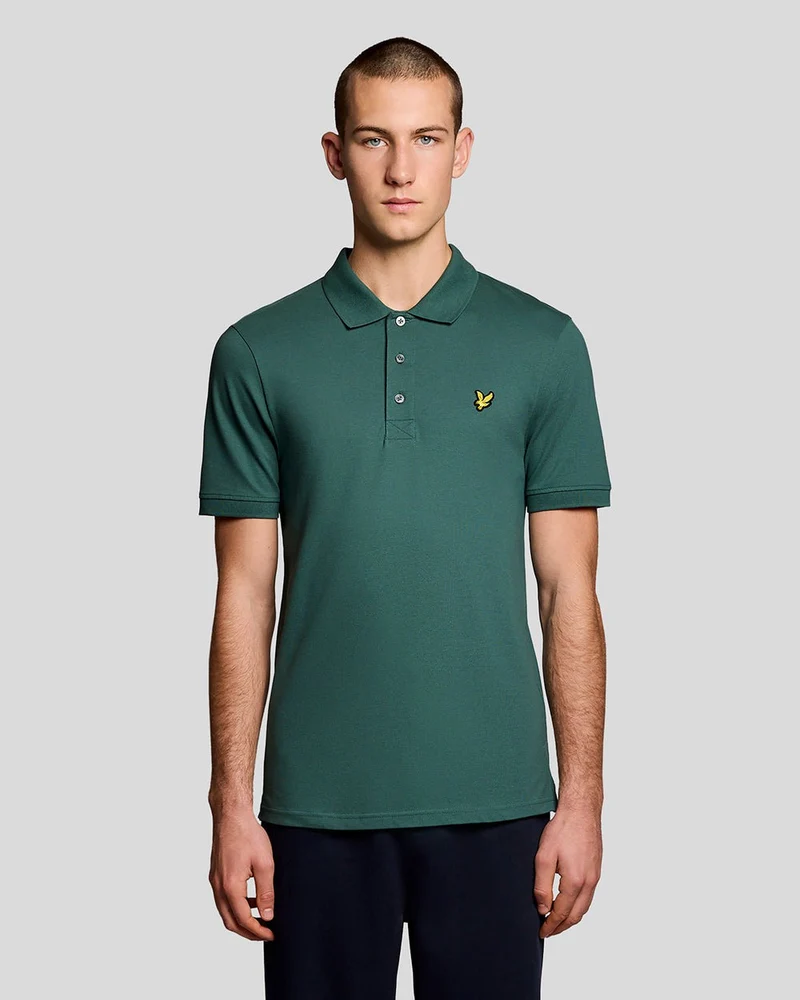 Lyle & Scott Herrbomullspolotröja | Everglade