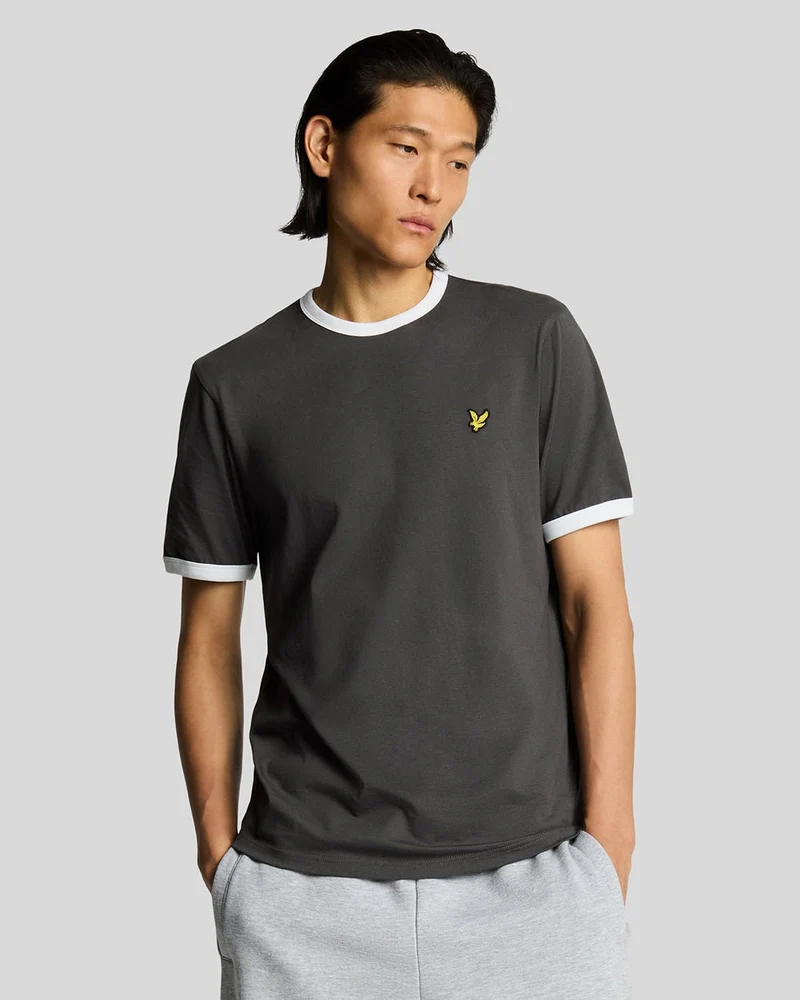 Lyle & Scott Herr Ringer T-shirt | Vit