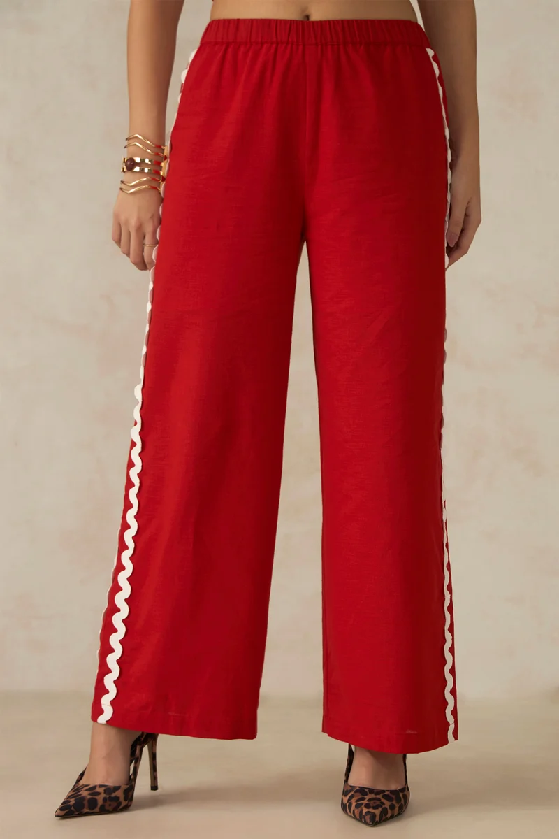 Sadie Pants|100% Cotton Black Flared Pants