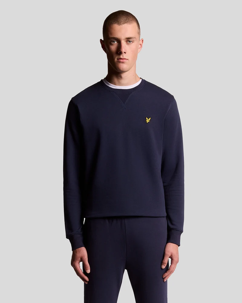 Lyle & Scott Herrtröja med rund hals | Marinblå
