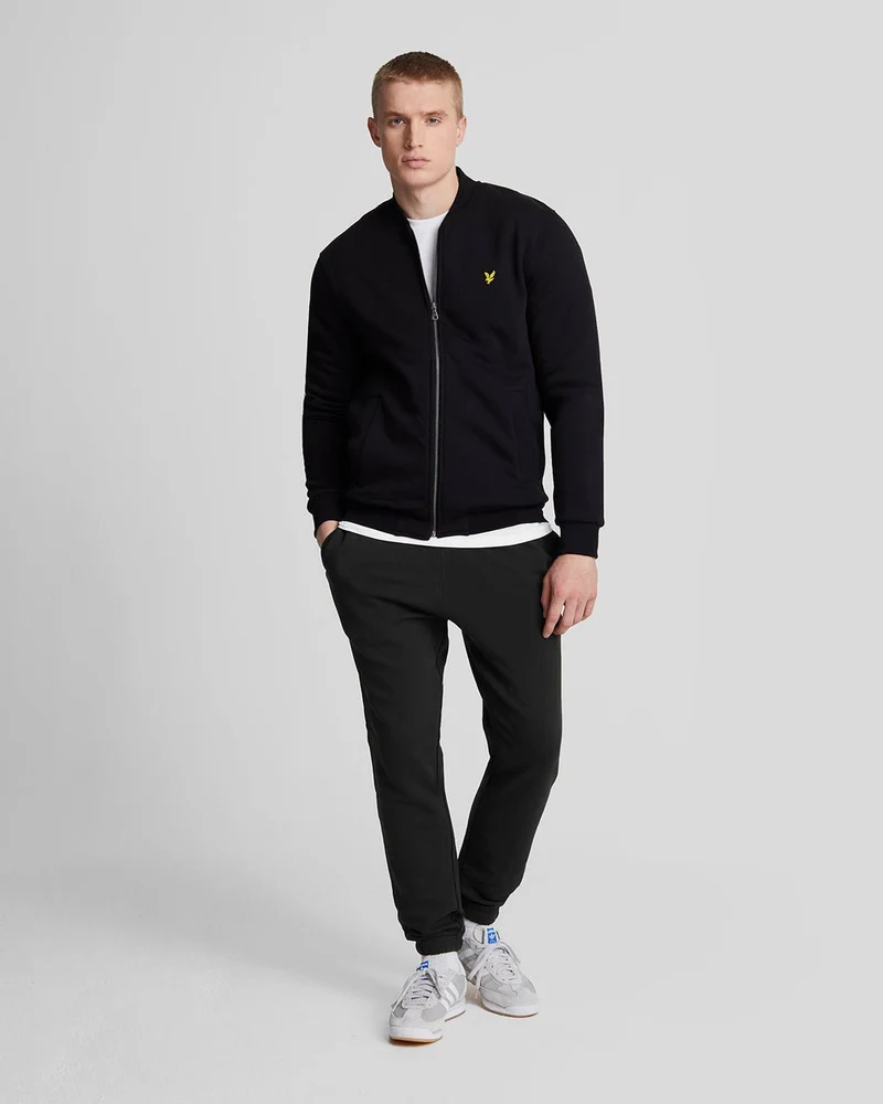 Lyle & Scott Herr Slim Fit Bomull Joggingbyxor | Kolsvart