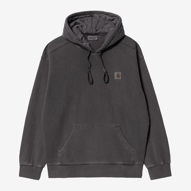 Carhartt WIP Nelson Sweatshirt Herr | Svart Garment Dyed