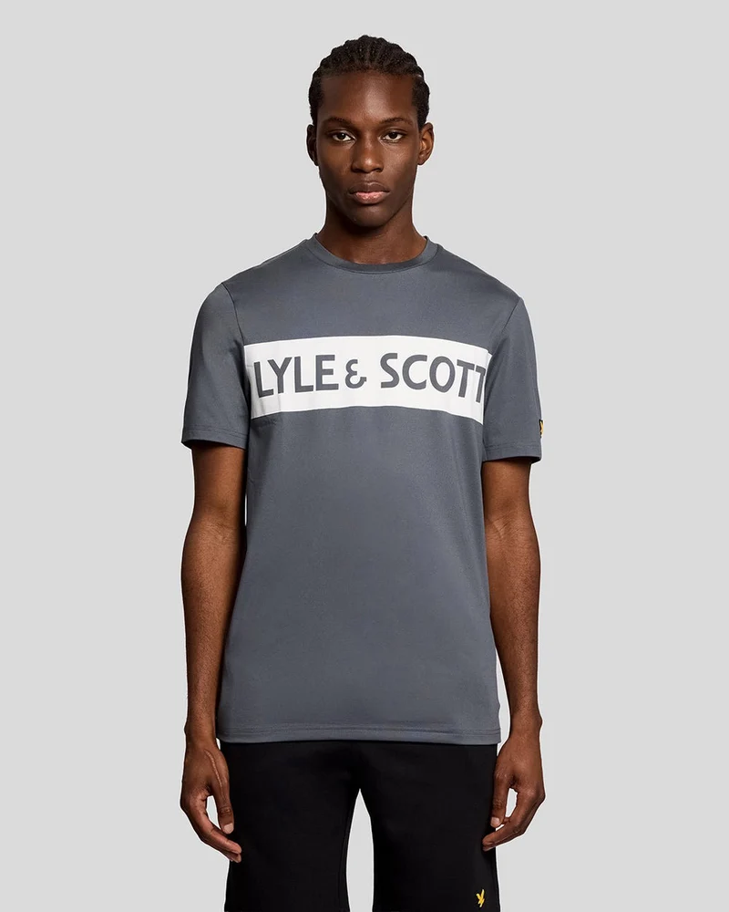 Lyle & Scott Herr Sport T-shirt med Logotyp på bröstet | Turbulens